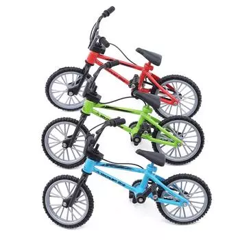 Моделирование сплава палец BMX велосипеды дети мини-размер зеленый гриф велосипедные игрушки с тормозной веревкой подарок забавный высокое качество красный