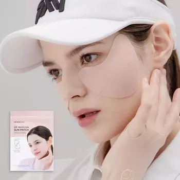 MODELO Wide Sun Patch UV Protection Golf Face УФ-блокирующий пластырь для предотвращения темных пятен под глазами (5 порций в наборе), 5g, 1 комплект