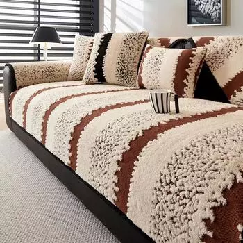 Modern And Simple Fuzzy Sofa Cover New Autumn And Winter Thick Anti Slip Dustproof For Living Room Decoration Sofa Cushion 70x90