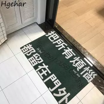 Современный противоскользящий коврик для двери, приветственный входной коврик, водонепроницаемый коврик для ванной комнаты, коврик для удаления пыли в коридоре, пластиковые коврики 40cmx60cm зелёный