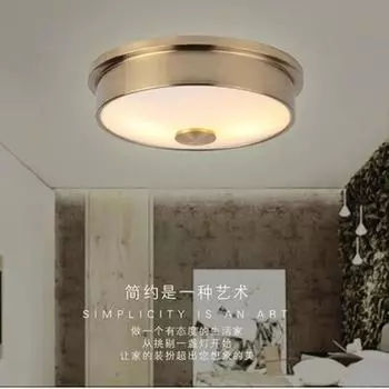 Modern minimalist circular ceiling light LED living room bedroom ceiling light dining room bedroom corridor lighting fixture Diameter 26cm&Warm White чёрный