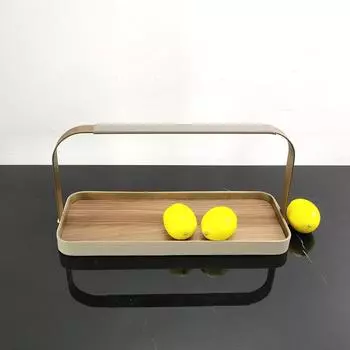 Modern Simple Creative Wooden Portable Fruit Plate Ornaments Sales Office Model Room Dining Room Living Room Entrance Decoration