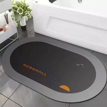 Modern Simple Diatom Mud Absorbent Mat Toilet Non-slip Mat Home Can Be Hand-washed Easy To Care for Easy To Dry 40*60cm
