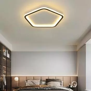 Modern Simple LED Ceiling Lamp For Living Dining Bedroom Study Chandelier Multiple Shape Luster Light Fixture Home Decoratioan Stepless Dimming(RC)