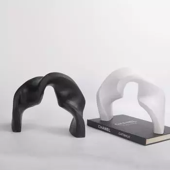 Modern Simple Resin Twisted Ribbon Ornaments Sales Office Model Room Bedroom Living Room Home Entrance Soft Decorations