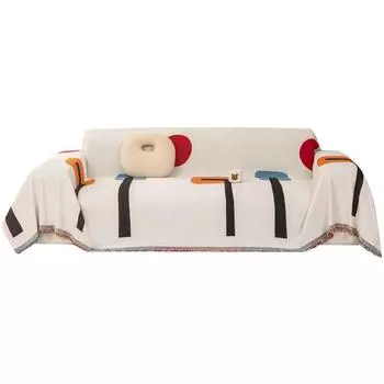 Modern Simple Sofa Cushion Sofa Cover Four Seasons Universal All-Inclusive Sofa Cover Anti-Slip Cover Printed Sofa Cover 180*130cm