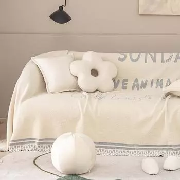 Modern Simple Winter Sofa Cover Cloth Full Cover Imitation Sherpa Winter Plush Sofa Towel Warm Sofa Cover 180*130cm