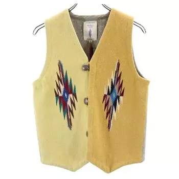 MODERN WORK TRUJILLO’S wool Chimayo Best 34 Yellow TRUJILLO’S Men s Used
