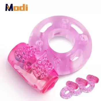 MoDi Cock Ring Vibrator Вибрирующие кольца Стимулятор клитора Пенис Эрекция Повышение эрекции Секс-игрушки для мужчин 1Pcs