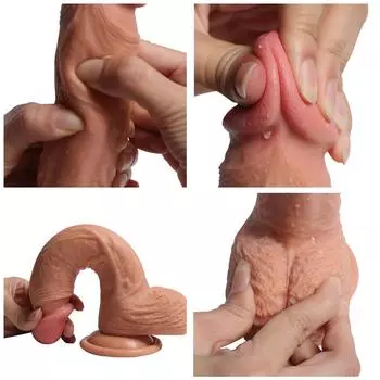 Силиконовый реалистичный фаллоимитатор для женщин 18CM