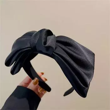 Модная элегантная повязка на голову с бантом для женщин, корейская ретро-повязка, винтажный обруч для праздничной вечеринки, аксессуары для волос