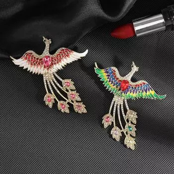 Модная брошь Phoenix Pin Alloy Accessories Брошь Year Of The Dragon Брошь розовый