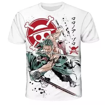 Модная детская аниме-футболка One Piece Luffy, одежда для мальчиков, детская футболка для мальчиков, детская футболка, летние топы с коротким рукавом, футболки S