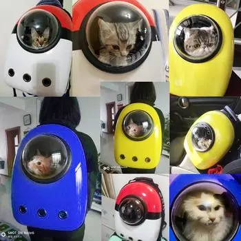 Модная переноска для собак, дышащая космическая капсула, сумка для кошек, портативный рюкзак для путешествий на открытом воздухе для собак, чихуахуа, маленькой собаки, щенка, котенка S