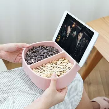 Модная пластиковая миска для фруктов, закусок, орехов, семян дыни, тарелка для конфет, многофункциональная фруктовая тарелка, ящик для хранения, настольные блюда