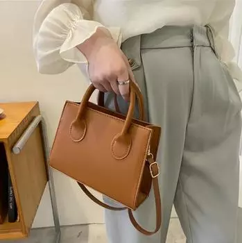 Модная сумка Z Crossbody Tide, сумка-тоут, однотонная женская сумка, квадратная сумка большой вместимости One Size белый