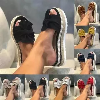 Модная женская обувь, высококачественные летние женские тапочки, однотонные, на платформе, водонепроницаемые, лаконичные, повседневные сандалии для женщин, 36-43 36 абрикосовый