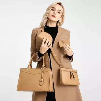 Модная женская сумка, сумка большой емкости, диагональный крест, портативный рюкзак для поездок на работу one size коричневый