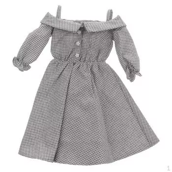 Модное клетчатое платье на бретелях в клетку / 3 BJD SD Dollfie Doll