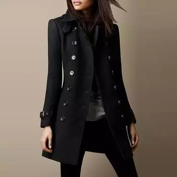 Модное осеннее твидовое женское пальто Niko Coat зимняя куртка женская XS вино красного