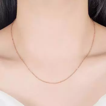 Модное ожерелье из розового золота с подвеской на цепочке, женская крестообразная цепочка, корейский выпуск, ювелирная О-цепочка