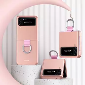 Модные аксессуары для телефонов с точным вырезом, чехол для Samsung Galaxy Z Flip 4, 5g Flip4 Flip3 Flip 3, чехол с защитой от царапин Zflip4 for Samsung Z Flip 3 чёрный
