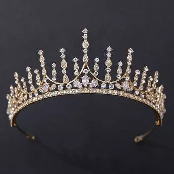 Модные головные уборы, женская повязка на голову принцессы, свадебные украшения, свадебные короны, диадемы, обруч для волос со стразами