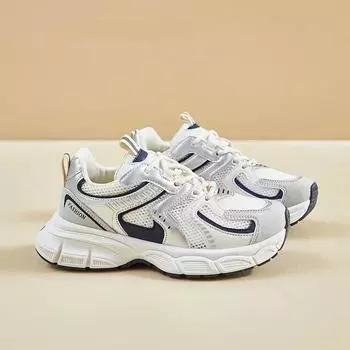 Модные кроссовки для бега, дышащие, спортивные, модные, женские, спортивные, для тренировок на открытом воздухе, для бега, ходьбы, тенниса, Zapatillas Mujer 35 бежевый