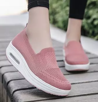 Модные летние женские модные кроссовки на высокой платформе с плоской подошвой, повседневные дышащие кроссовки на танкетке для женщин, размер 42 35 коричневый