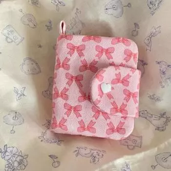 модные милые розовые кошельки для женщин, сладкий бант, новый корейский стиль, элегантный кошелек, модельер, женский довольно эстетичный кошелек для монет