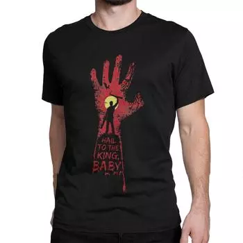 Модные мужские футболки Bloody Hands, свободные повседневные топы с круглым вырезом, короткий рукав, 3D-принт, уличная футболка, большой размер, футболка XS