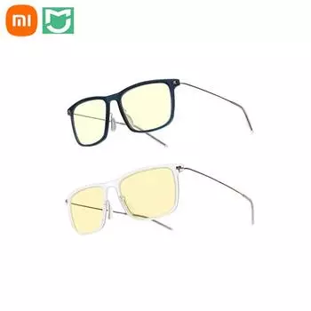 Модные очки Xiaomi Mijia, анти-синие, 50%, степень блокировки УФ-лучей, защита глаз, защита от усталости, Mi Home, защитные очки от синего излучения синий