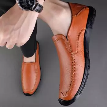Модные роскошные кожаные туфли итальянские мокасины формальные туфли для вождения мужские лоферы туфли на плоской подошве повседневная обувь мужские кроссовки большие размеры 37-46 37 чёрный
