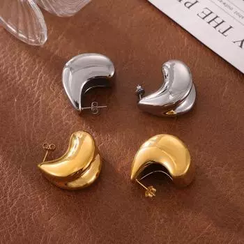 Модные серьги Commuter Niche Creative Water Drop, уникальные геометрические серьги из титановой стали