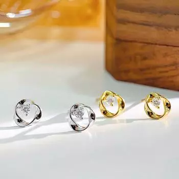 Модные серьги-кольца Mbius для женщин, легкие, роскошные, простые и высококачественные серьги нового стиля