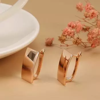 Модные серьги Shining Diva с покрытием из розового золота 18 карат, новейшие стильные серьги с медным цирконом для женщин и девочек