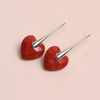 Модные серьги в форме сердца для женщин, подруг, мам, бижутерия, свадебные подарки на день святого валентина, многоцветные