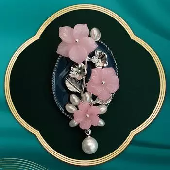 Модные винтажные броши с цветочным жемчугом для женщин, элегантные изысканные классические значки, корсаж, одежда, пальто, лацкан, булавка, пряжка