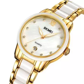 Модные женские часы Relogio Feminino Роскошные розово-золотые часы Женские кварцевые наручные часы Керамический ремешок Часы Reloj Mujer чёрный
