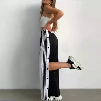 Модные женские однотонные хлопковые льняные прямые повседневные длинные брюки с поясом, брюки