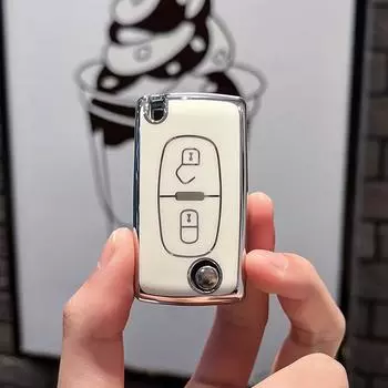 Модный чехол для автомобильного ключа из ТПУ, чехол-брелок для Peugeot 107 207 307 308 407 607 3008 5008 для Citroen Xsara Picasso C5 C6 C8