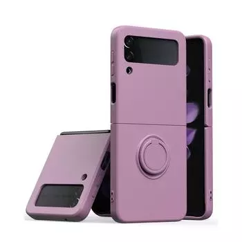 Модный чехол для мобильного телефона с кольцом на палец для Samsung Galaxy Z Flip4 Flip3 Flip 4 5g Zflip4 Flip 3 складной чехол с защитой от падения и подставкой for Galaxy Z Flip 4 зелёный