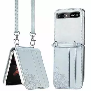 Модный чехол-кошелек с откидным чехлом для карточек для Samsung Galaxy Z Flip 3 Flip4 Flip 4 5g Flip3, защита от падения, чехол для мобильного телефона for Galaxy Z Flip3 красный