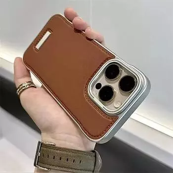 Модный чехол No Borders для Apple 13 14 15 16 Promax, новый роскошный противоударный кожаный чехол для iPhone 12 13 14 15 16 Pro Max iPhone 16 Pro Max чёрный