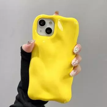 Модный противоударный чехол с узором пиролита для Iphone 13 Pro Max 14 12 11 14promax, мягкий силиконовый чехол для задней панели телефона For iPhone 12 Pro жёлтый