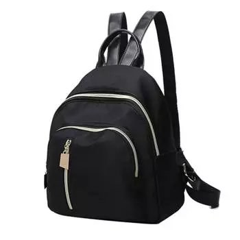 Модный рюкзак для женщин корейский нейлоновый водонепроницаемый сумка для мамы для отдыха и путешествий мини-рюкзак школьный рюкзак чёрный