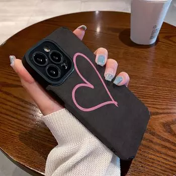 Модный силиконовый кожаный чехол для телефона Great Love для iPhone 15 Pro Max 14 13 12 11 Mini SE X XS Max XR 7 8 Plus противоударный чехол For iPhone11 Pro Max