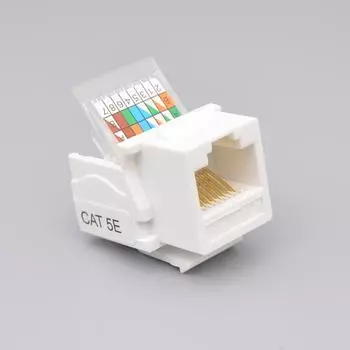 Модуль сетевого разъема Cat5e Keystone Jack – Категории Super Five