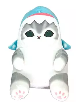 mofusand Sea Creature Nyan Большая плюшевая игрушка Приблизительно. 28см Мофусанд (Китовая акула)