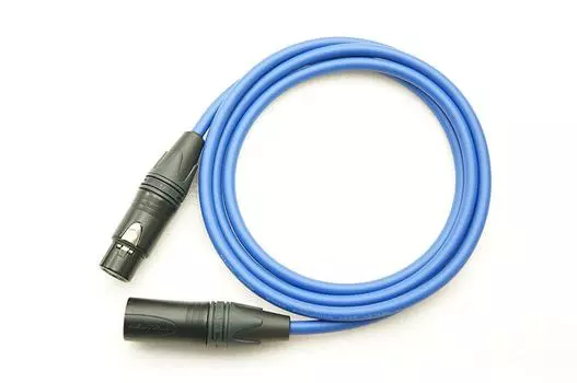 MOGAMI 2534 XLR микрофонный кабель NEUTRIK позолоченный (0,3 м, Синий)